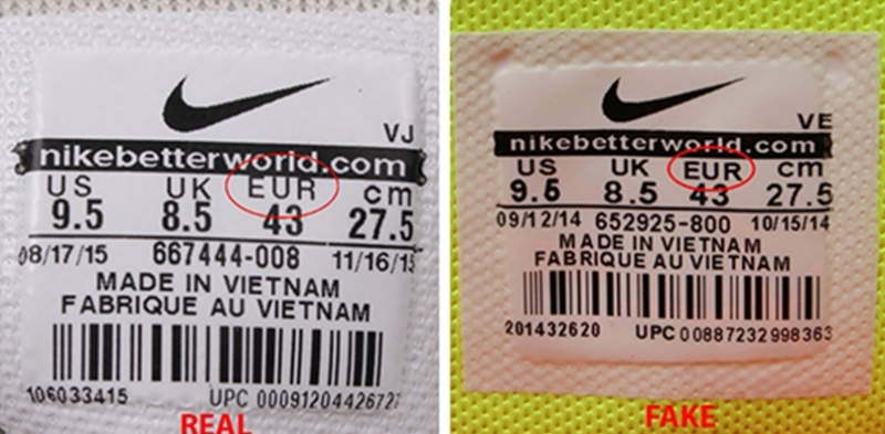 Cách check giày Nike thật giả đơn giản